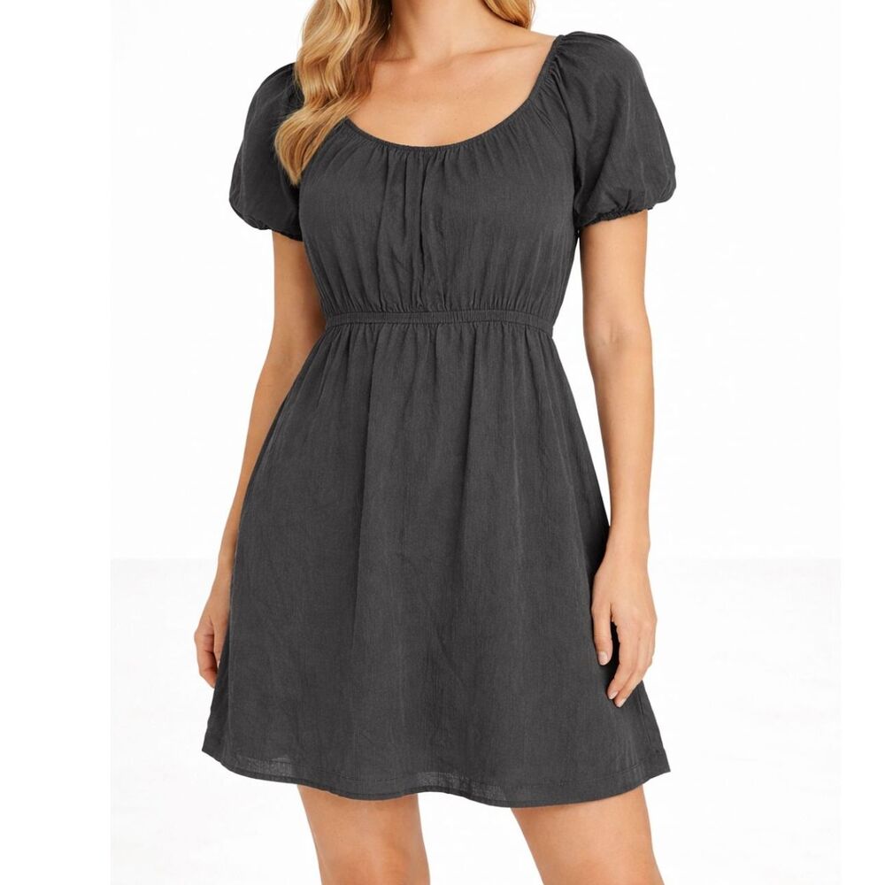 Old Navy Black Puffer Sleeve Dress women's size XXL